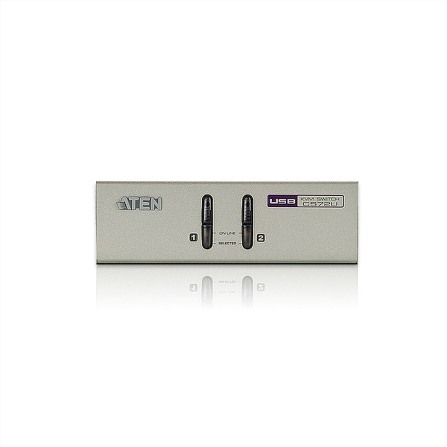 ATEN CS72U – KVM-Switch – 2-Port, VGA – 2048 × 1536 @ 60 Hz, Audio