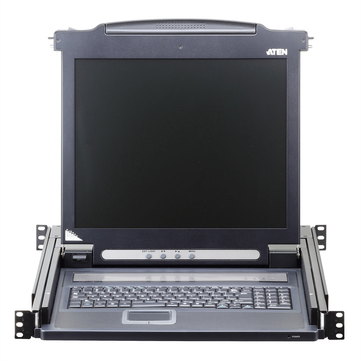 ATEN CL1000M – KVM-Konsole (1U) – 17", 1920 × 1200 @ 60 Hz, VGA, PS/2 & USB, Schwarz
