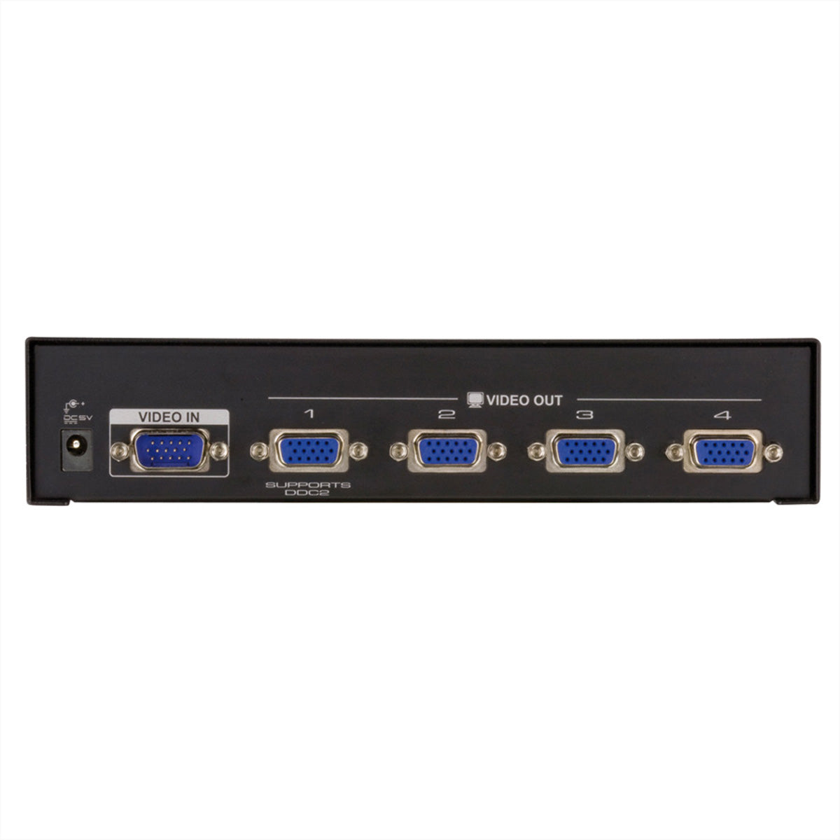 ATEN VS134A – VGA-Video-Splitter, 1× VGA Eingang / 4× VGA Ausgänge, 2048 × 1536 @ 60 Hz, 65 m, 450 MHz, kaskadierbar