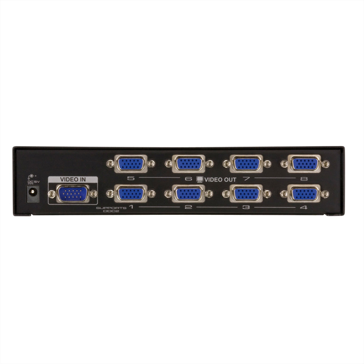 ATEN VS138A – VGA-Video-Splitter, 1× VGA Eingang / 8× VGA Ausgänge, 2048 × 1536 @ 60 Hz, 30 m, 450 MHz, für VGA-Monitore