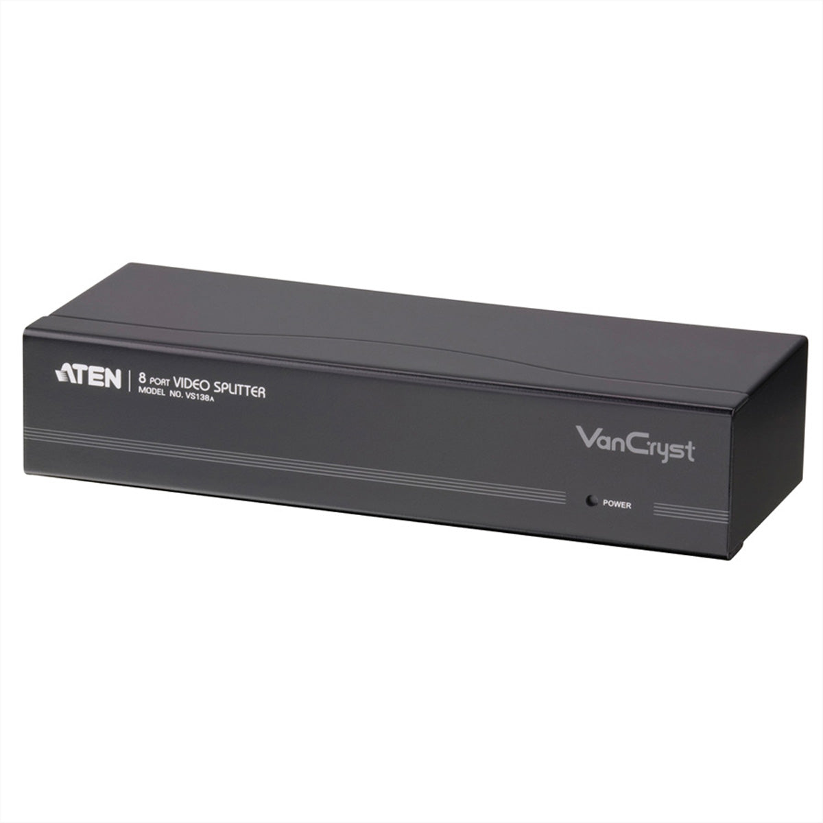 ATEN VS138A – VGA-Video-Splitter, 1× VGA Eingang / 8× VGA Ausgänge, 2048 × 1536 @ 60 Hz, 30 m, 450 MHz, für VGA-Monitore