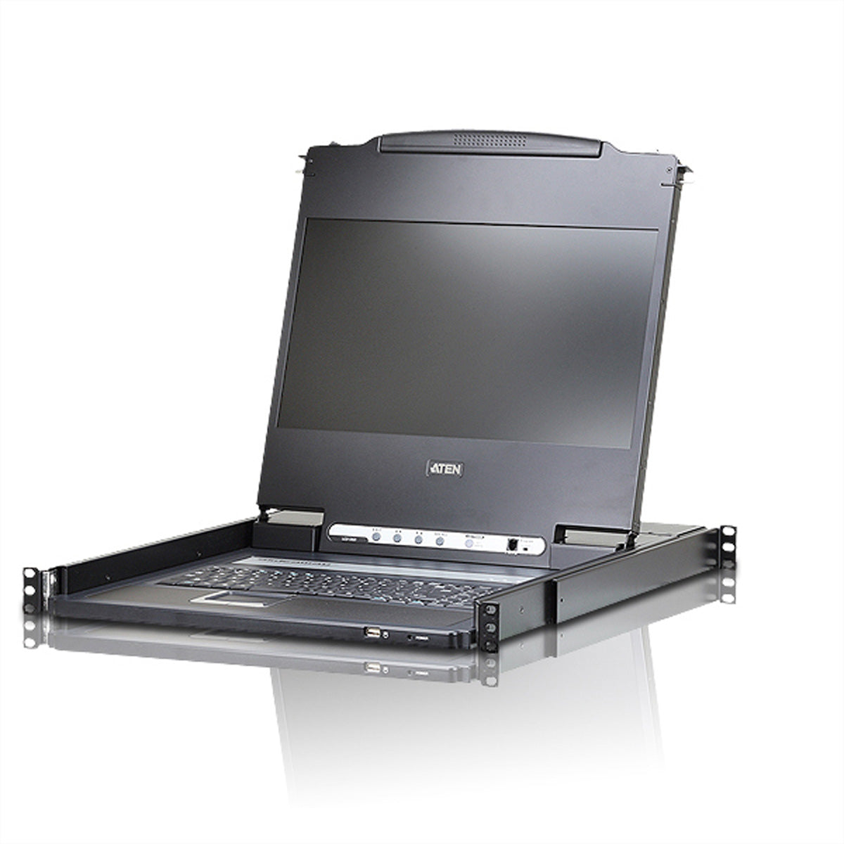 ATEN CL6700MW – KVM Konsole – 19" Rack, 1U, 17,3" Full HD (1920×1080), Schwarz
