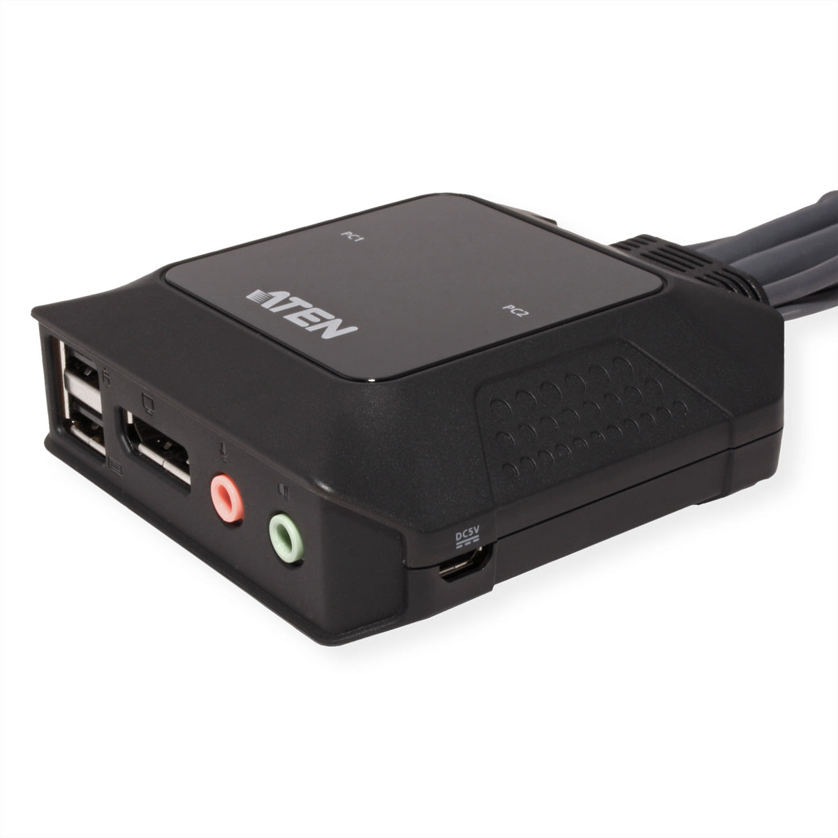 ATEN CS22DP – KVM-Switch – 2-Port, DP – 4096 × 2160 @ 30 Hz, Audio