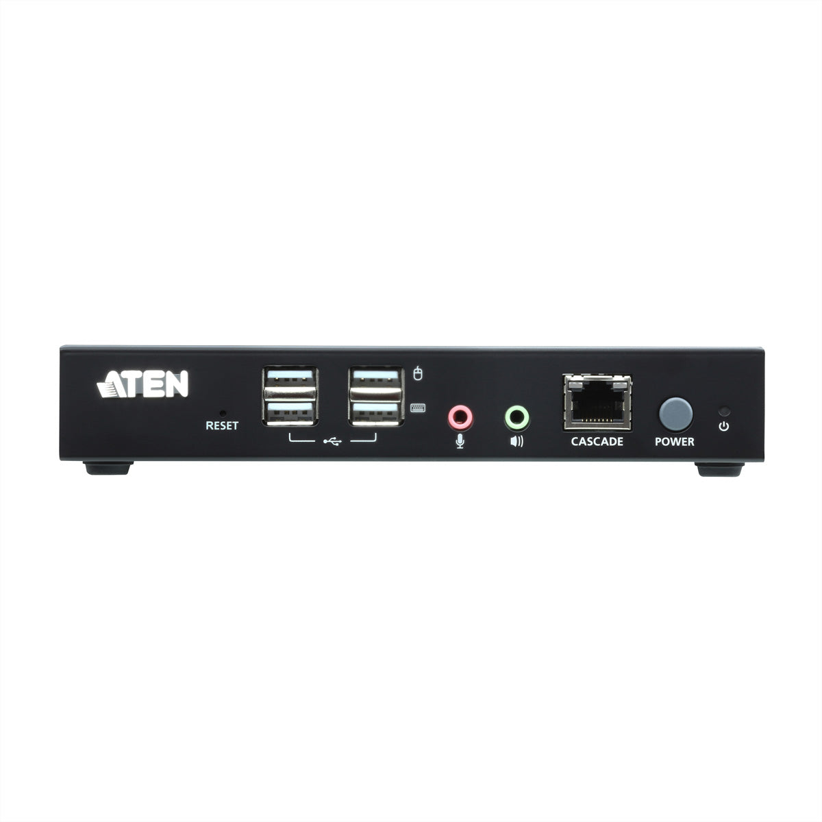 ATEN KA8280 – KVM-Konsolenstation über IP – für KN1132V, KN2116VA, KN4116VA und andere – 0U, 19" Rack, Schwarz