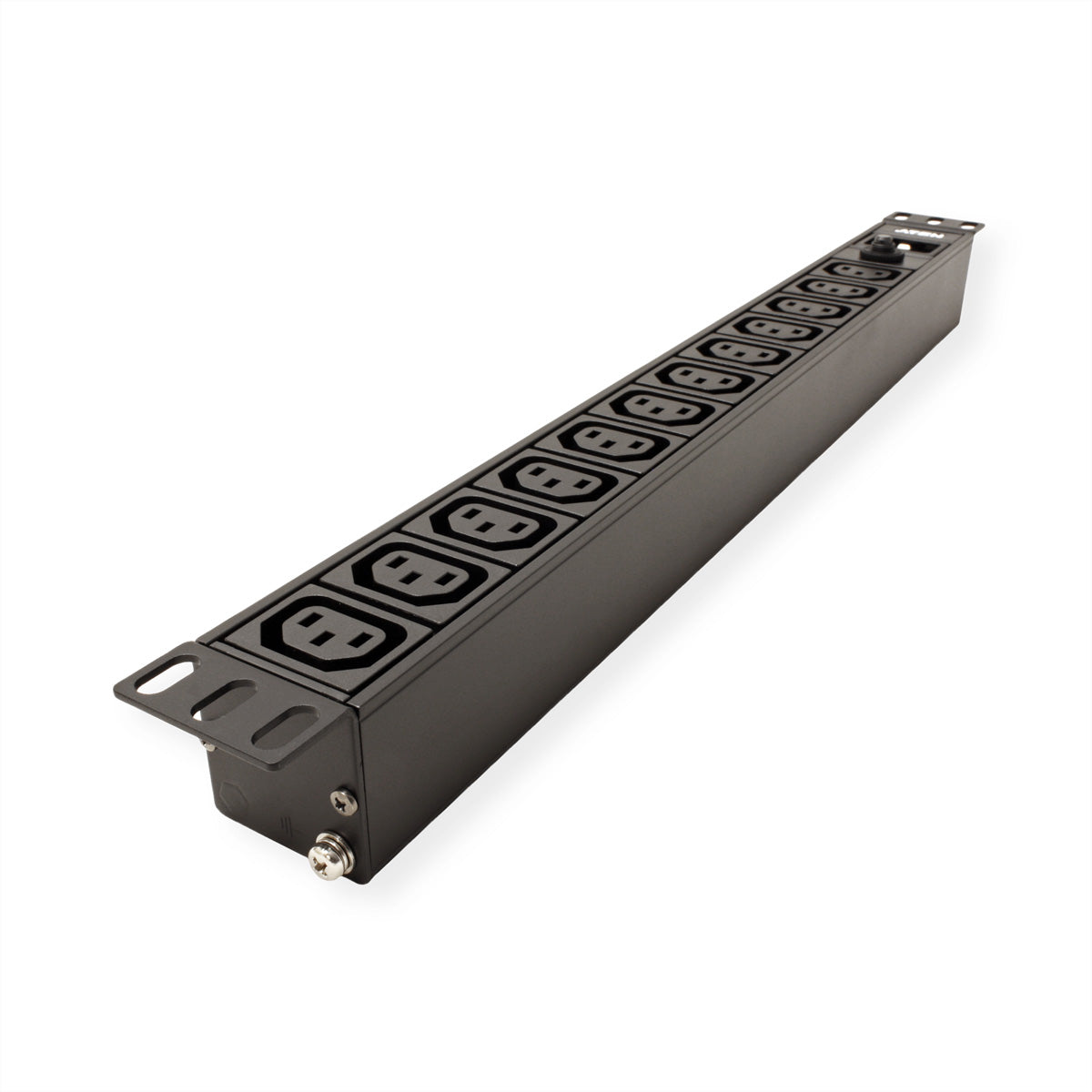 ATEN PE0212G Basis-PDU 3,8 kVA – 1U Rack – IEC C13×12, Eingang IEC C20 – Schwarz