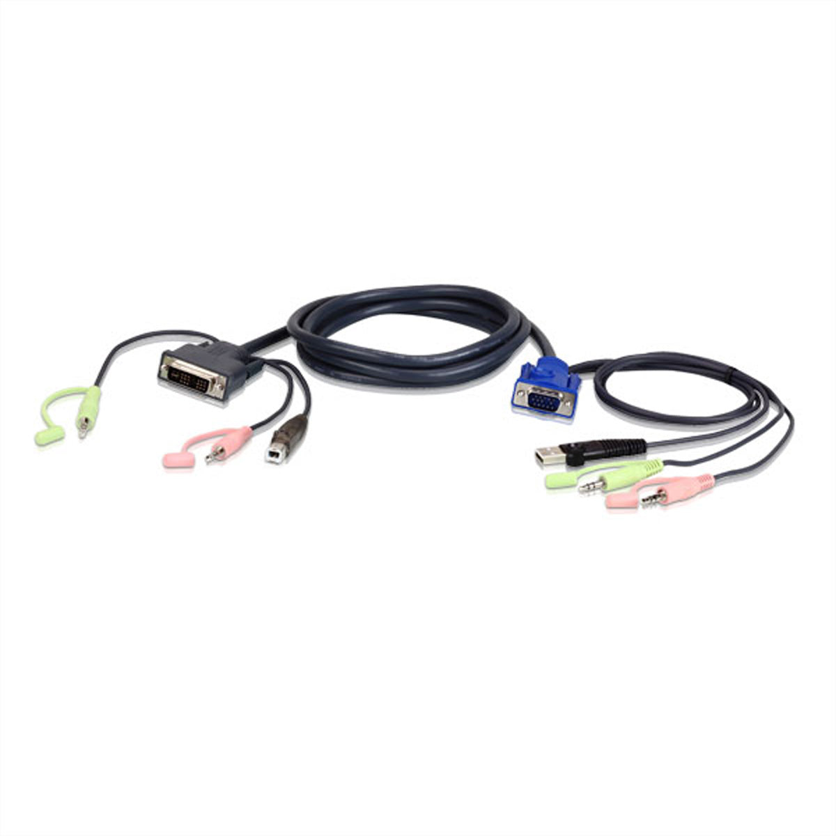 ATEN KVM-Kabelsatz VGA auf DVI-I (Single-Link) – 3 m