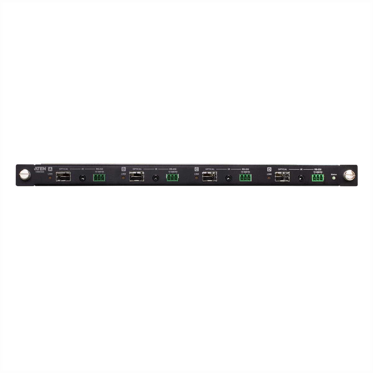 ATEN VM8584K2 – 4-Port Ausgabekarte, über Glasfaser, 4K@60 Hz, 10 km, IR/RS-232, für VM3250/VM3200/VM1600A