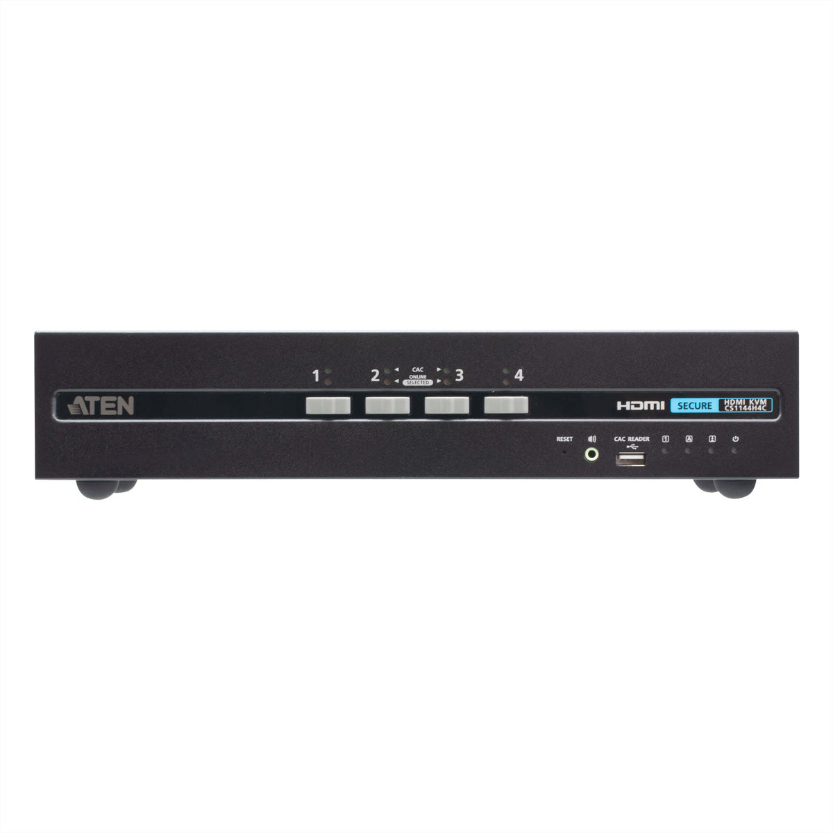ATEN 4-Port HDMI Secure KVM-Switch – 3840 × 2160, USB 2.0-Hub, Audio, PSD PP v4.0
