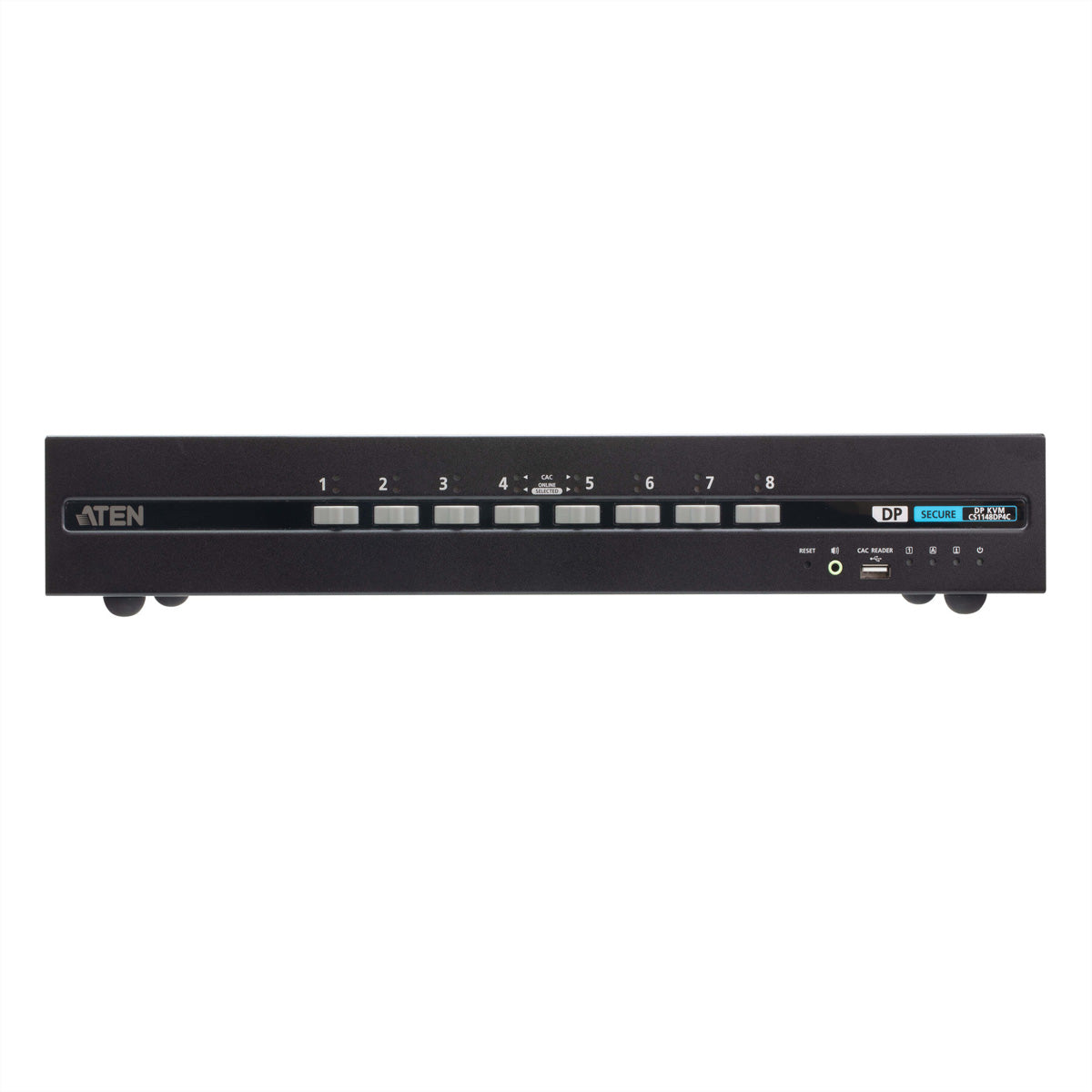 ATEN CS1148DP4 KVM-Switch – 2× DP, 2× USB-A, 3,5 mm Audio