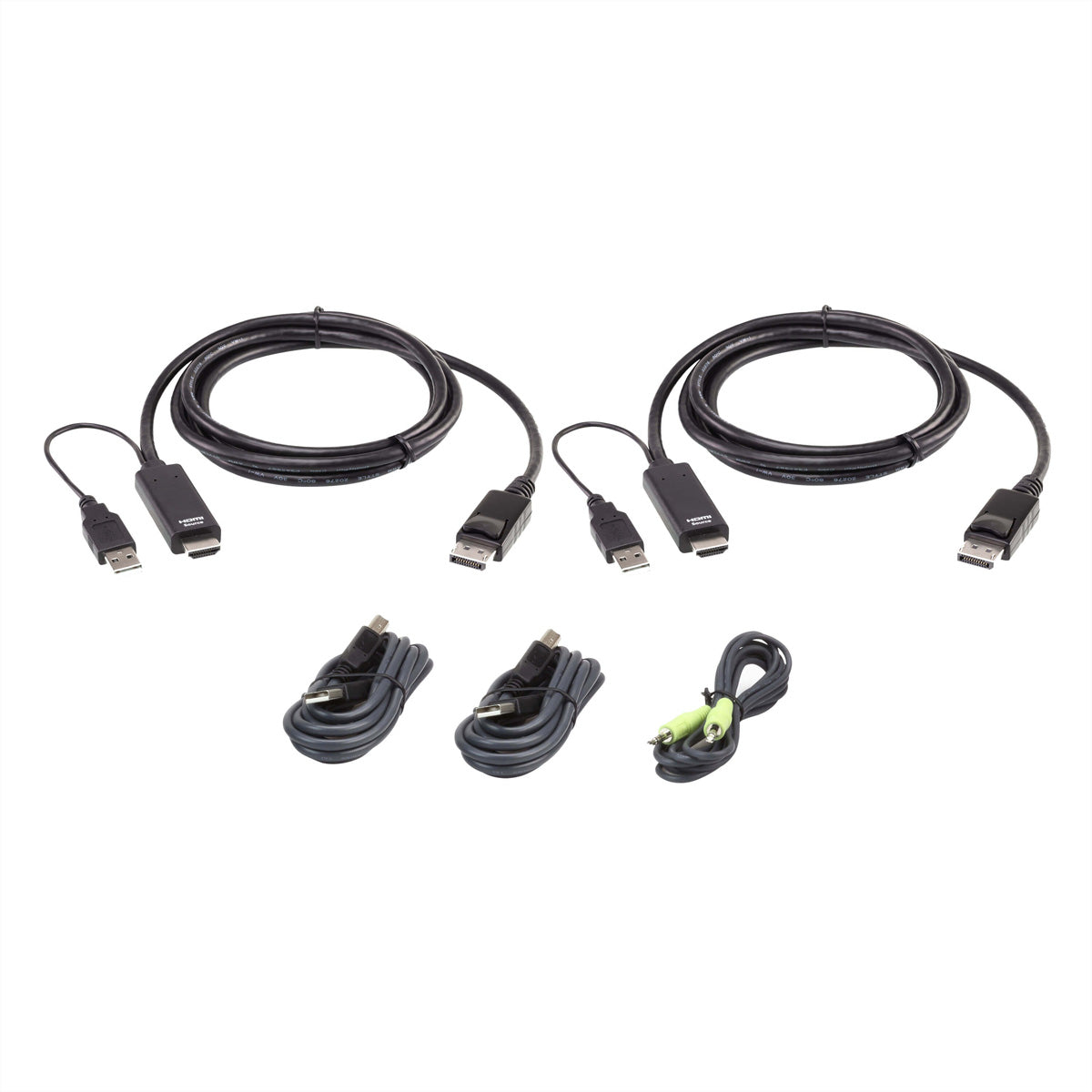 ATEN 2L-7D02UHDPX5 – KVM-Extender-Set HDMI zu DP, Dual-View – 4K/60 Hz, Audio
