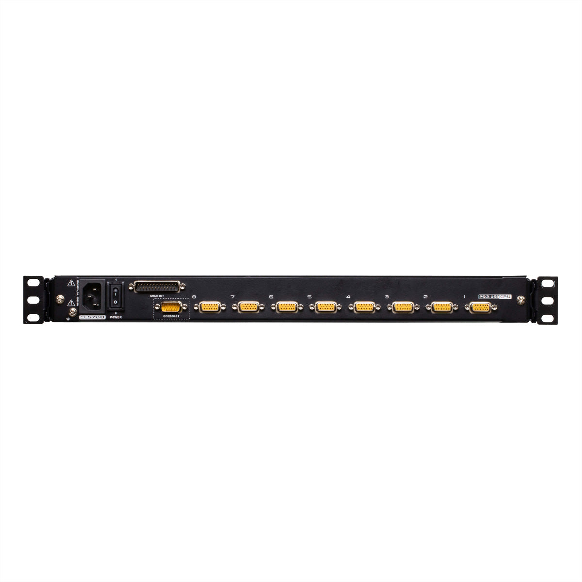 ATEN CL5708MW – 17,3" Rack-LCD-Konsole – 1920 × 1200/60 Hz, 8-Port VGA KVM, FR-Layout – 1U