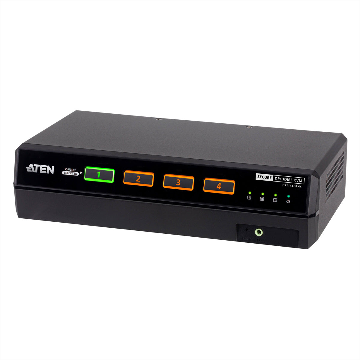 ATEN CS1144DPH4 – 4-Port DP/HDMI Sicherer KVM-Switch, Dual-View – 5K, NIAP/PP v4.0