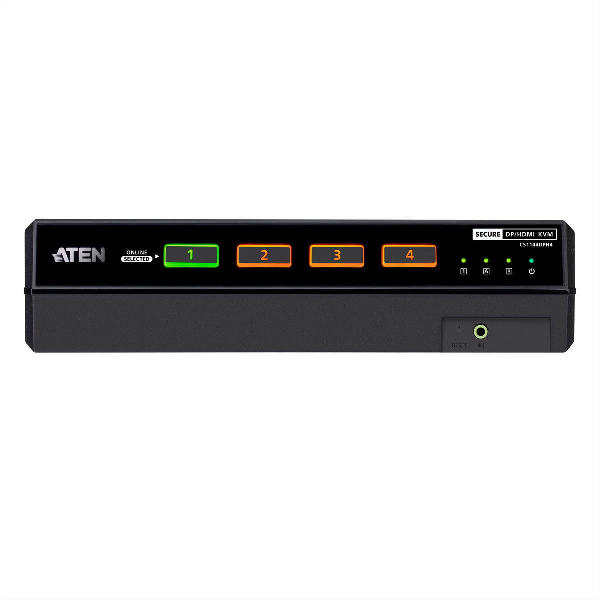 ATEN CS1144DPH4 – 4-Port DP/HDMI Sicherer KVM-Switch, Dual-View – 5K, NIAP/PP v4.0