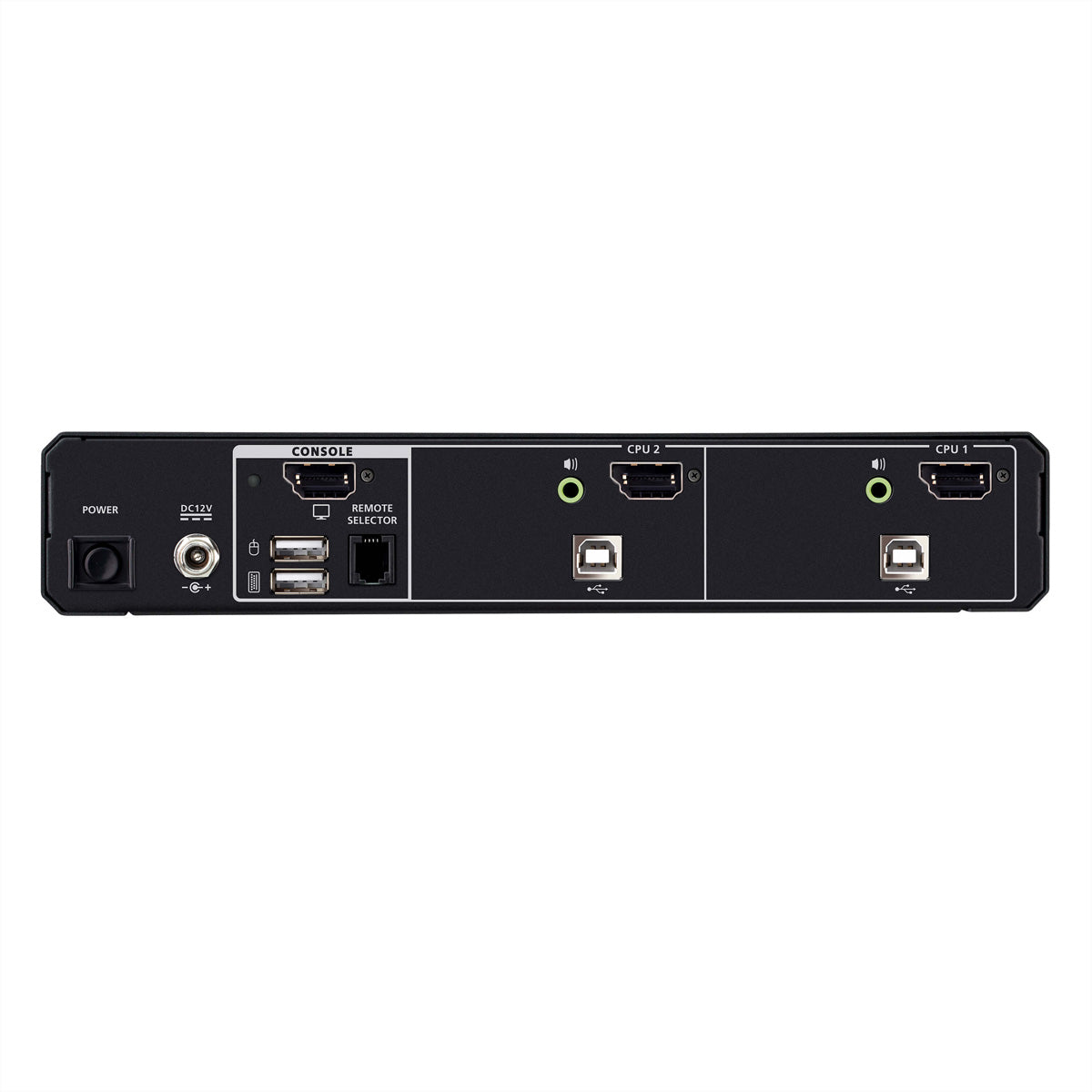ATEN CS1182DPH4 – KVM-Switch – 2×PC, DP/HDMI 5K, USB 2.0, Schwarz