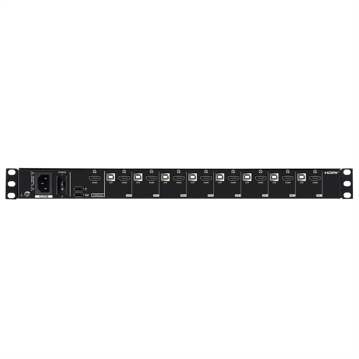 ATEN CL3708NX – 18,5" Rack-LCD-Konsole – 1920 × 1080, 8-Port KVM, CH-Layout – 1U