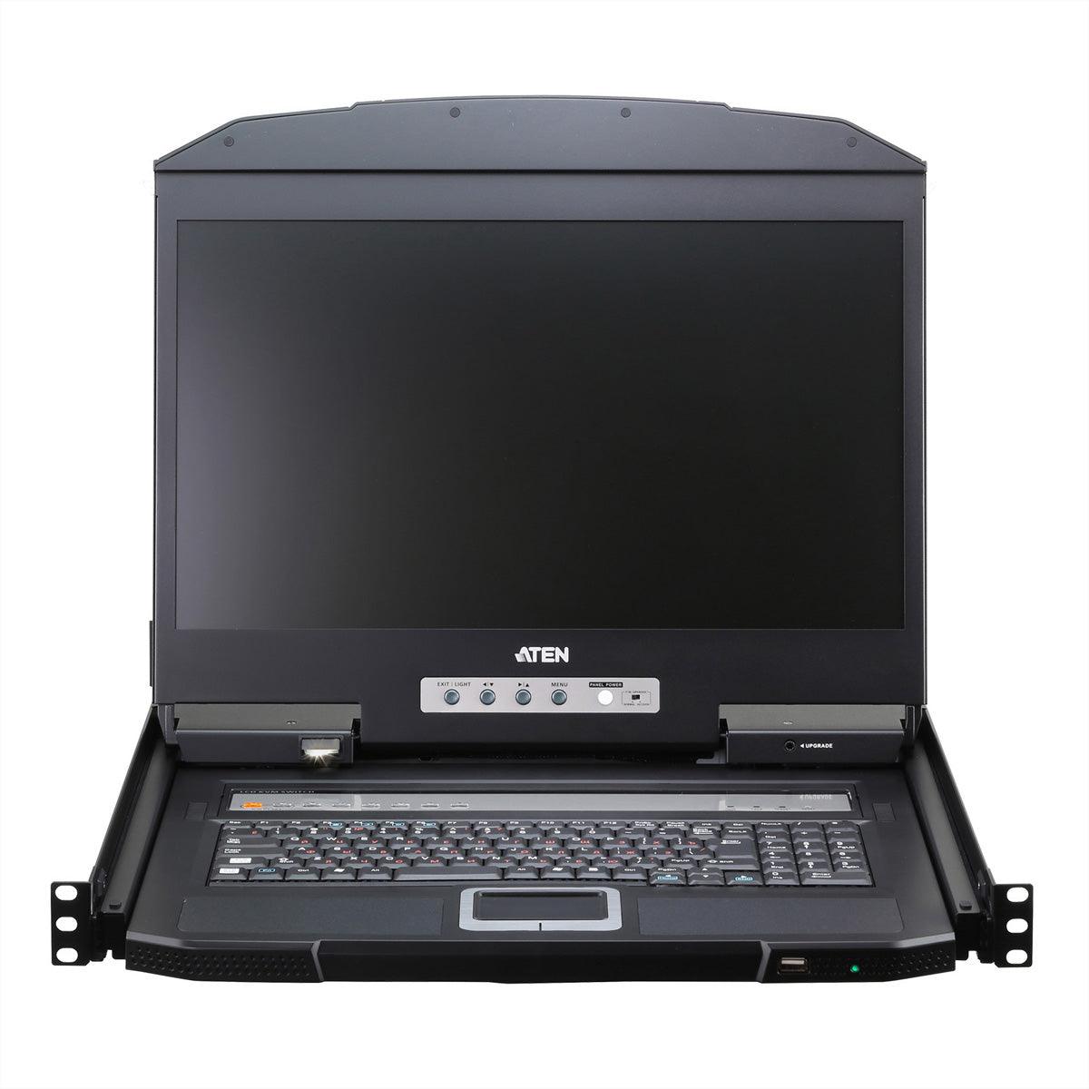 ATEN CL3708NX – 8-Port HDMI Rack-LCD-Konsole 18,5" – 1920 × 1080, US-Layout – 1U