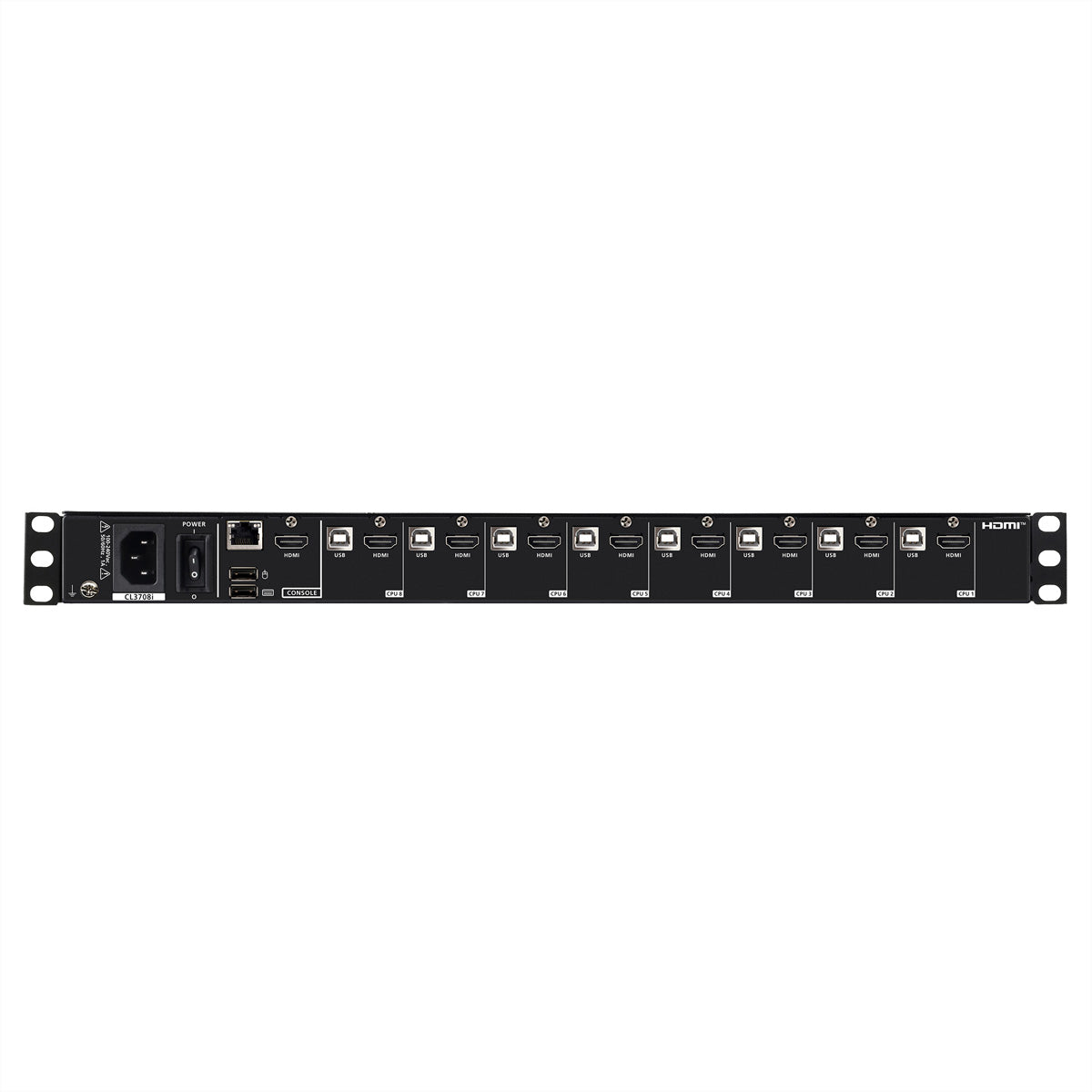 ATEN CL3708iNW – 18,5" Rack-LCD-Konsole – 1920 × 1080, 8-Port HDMI KVM-over-IP, ES-Layout – 1U