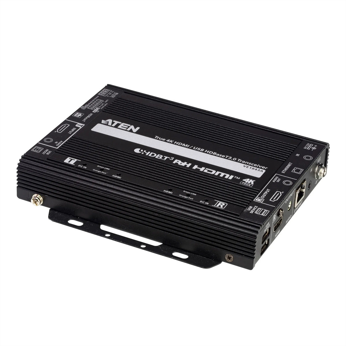 ATEN VE1843A – HDBaseT 3.0 Transceiver, 4K@60 Hz, 100 m, HDR, HDCP 2.3, PoH, USB 2.0