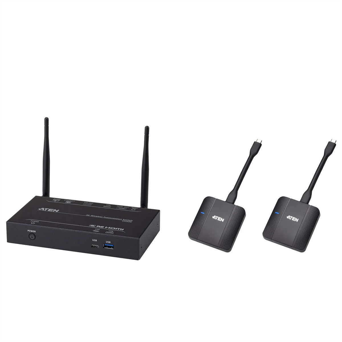 ATEN VP2020KIT – Drahtloses Präsentationssystem – 4K, HDMI, Schwarz