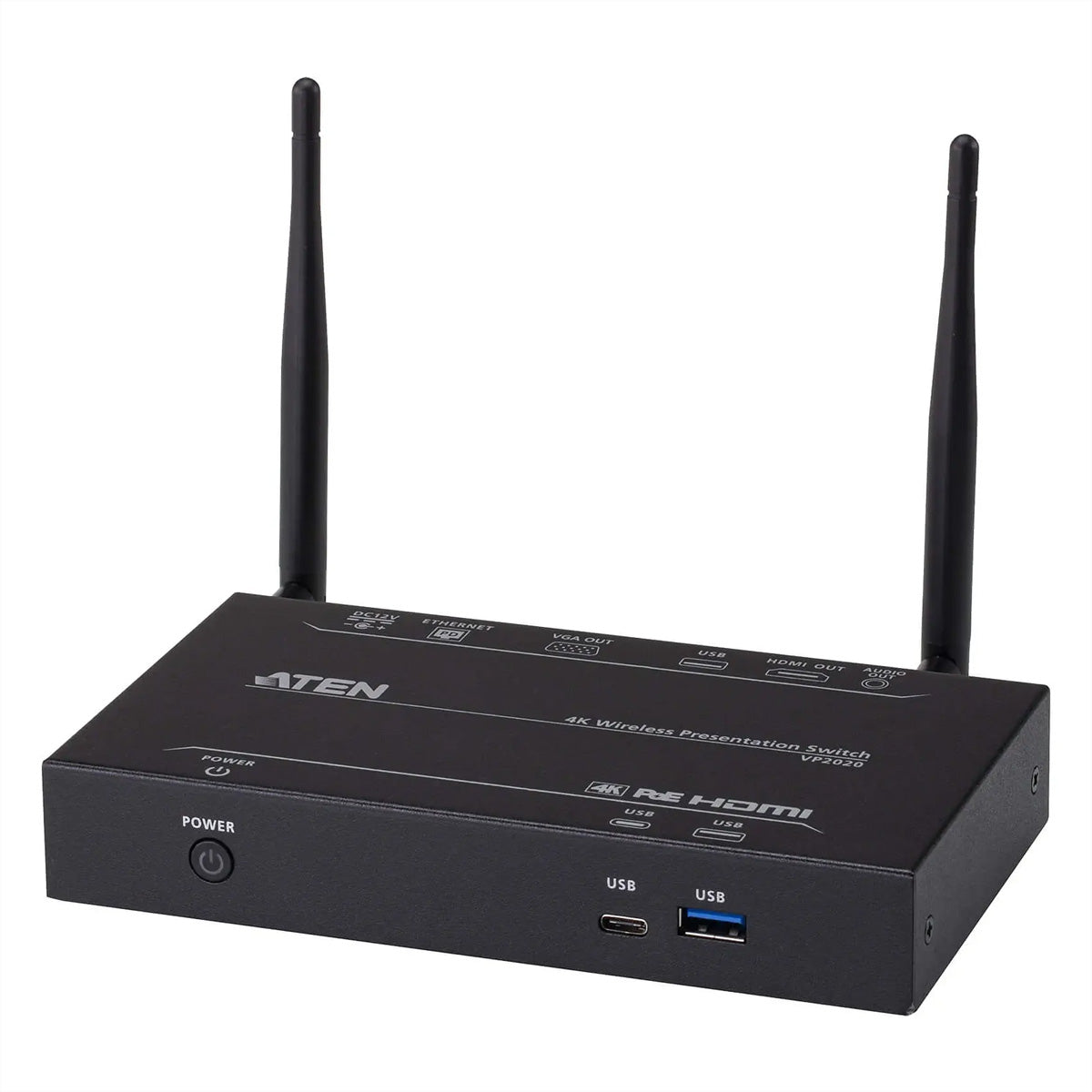 ATEN VP2020KIT – Drahtloses Präsentationssystem – 4K, HDMI, Schwarz