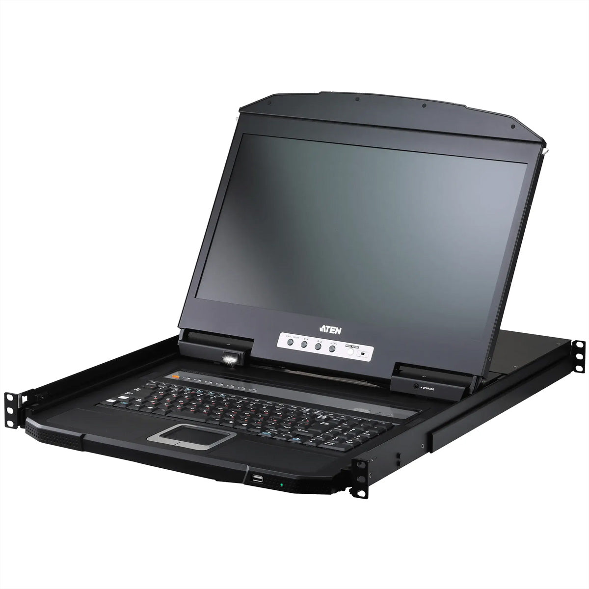 ATEN CL3708NW SP – 18,5" Rack-LCD-Konsole – 8-Port HDMI KVM, 1920 × 1080/60 Hz, ES-Layout – 1U