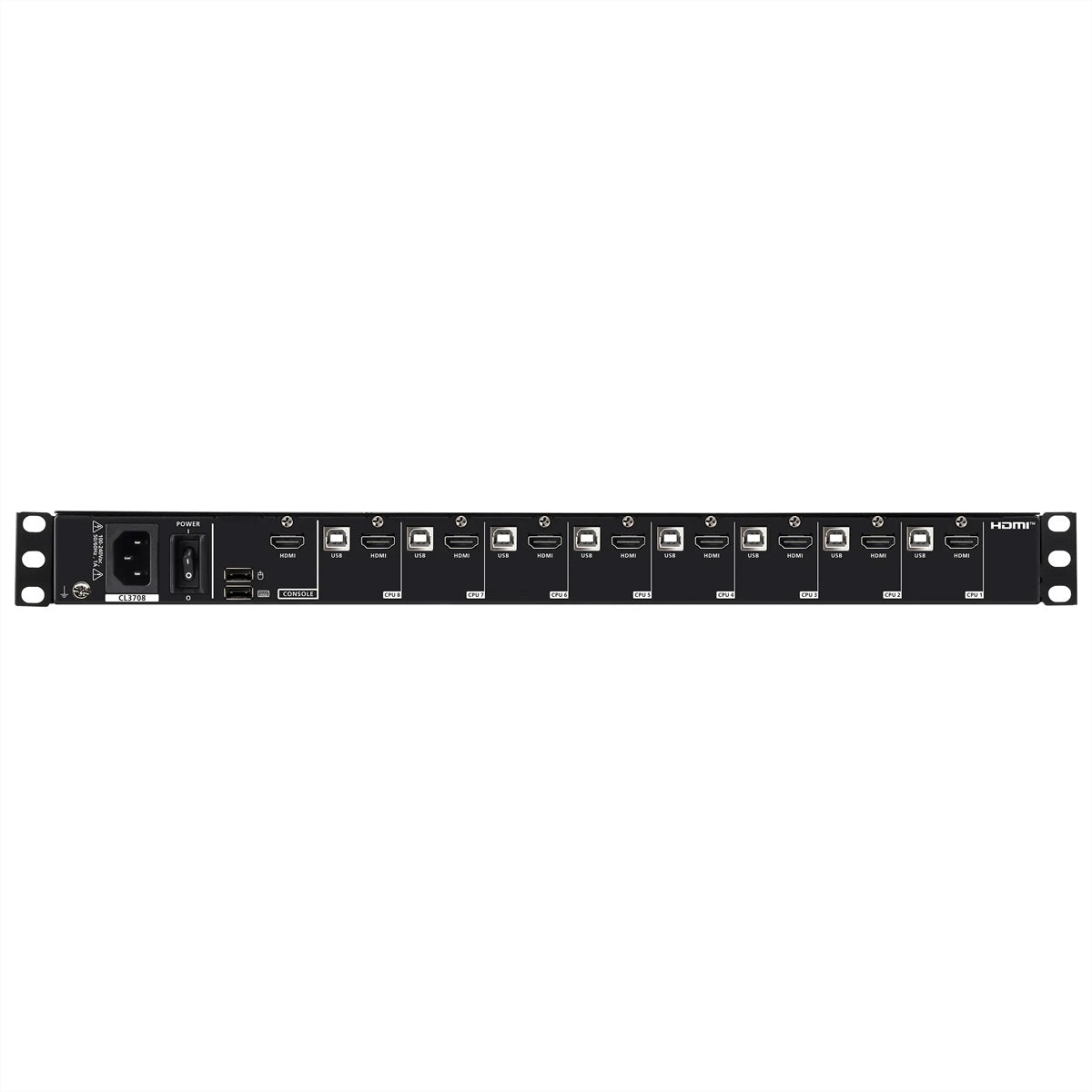 ATEN CL3708NW SP – 18,5" Rack-LCD-Konsole – 8-Port HDMI KVM, 1920 × 1080/60 Hz, ES-Layout – 1U