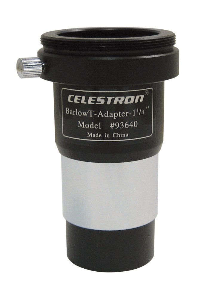 Celestron Barlow 2× T-Adapter 1,25" – Schwarz/Weiss – 2er-Pack