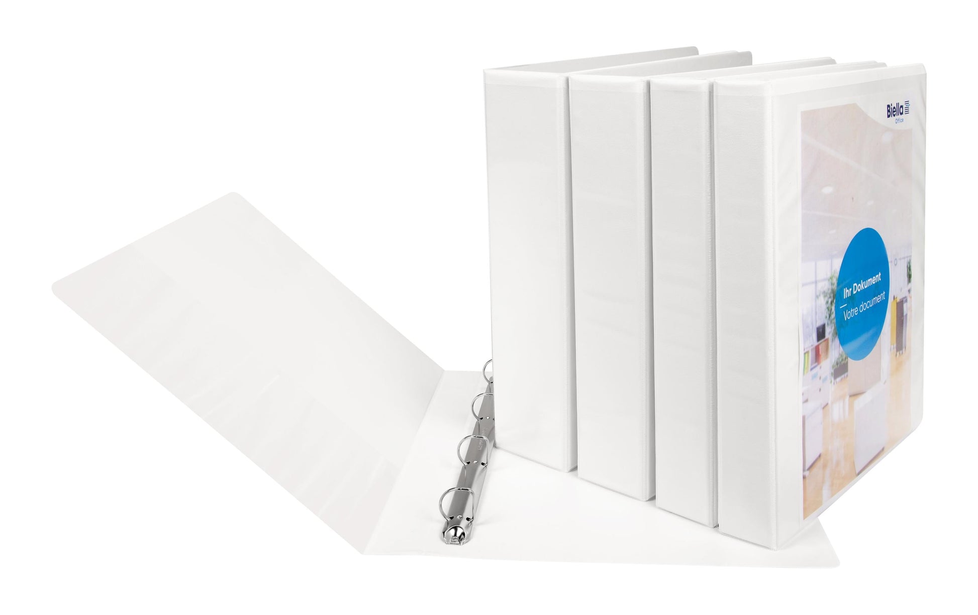 Biella Sichtbuch Creative PP XL – A4, mit Fronttasche, weiss, Karton