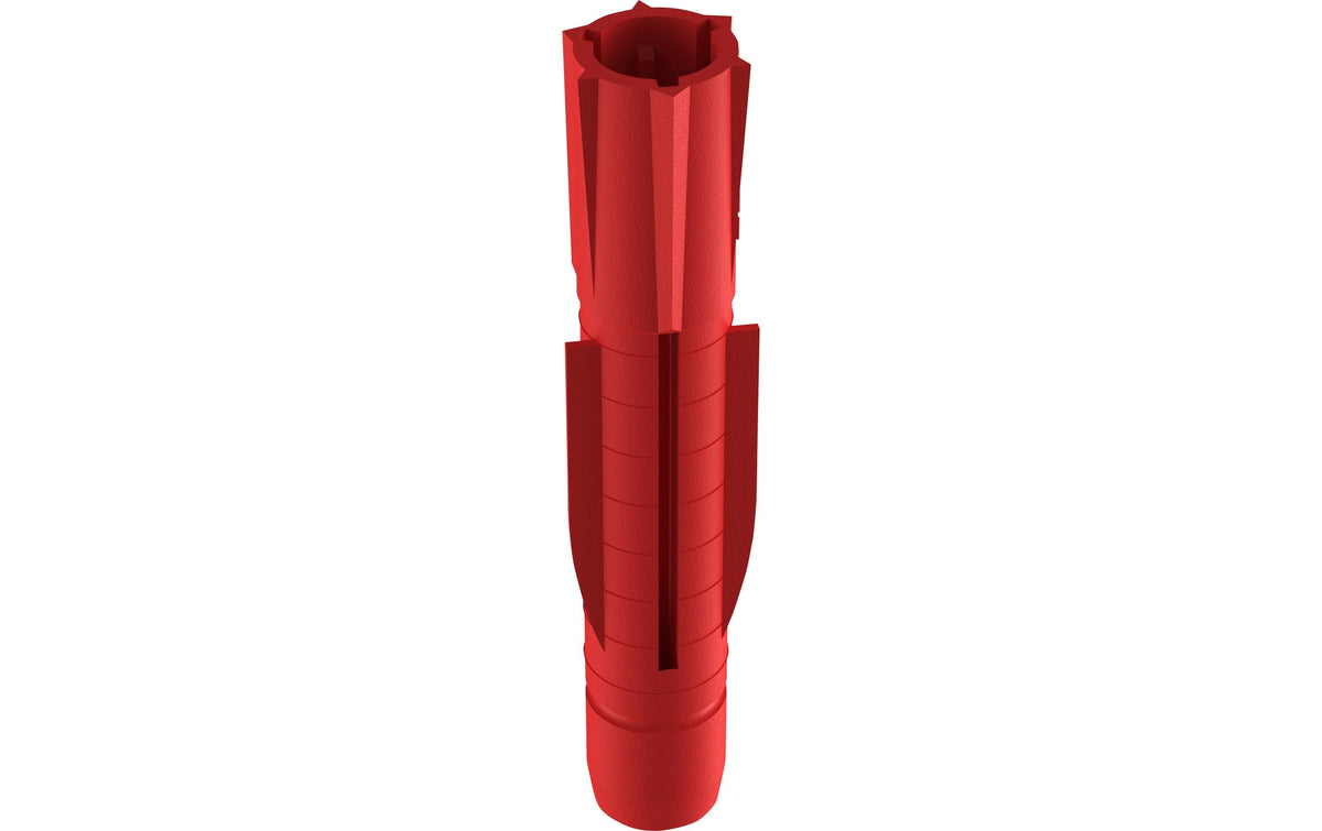 TOX Allzweckdübel Tri – Ø 6 × 51 mm, Rot, 100 Stk., für Beton, Stein
