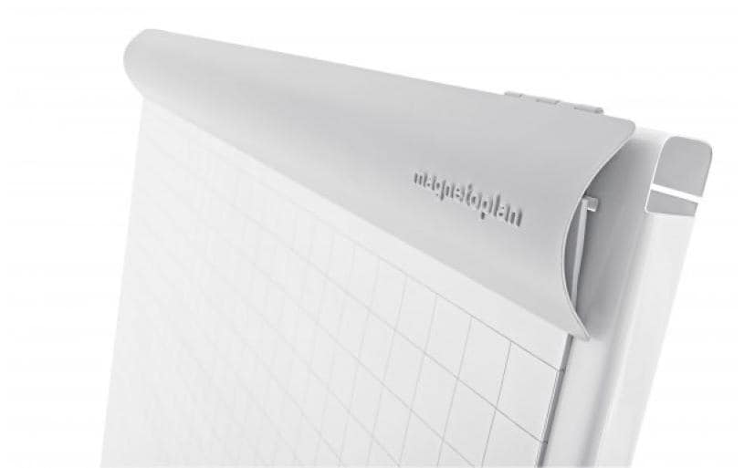 Magnetoplan Flipchart-Block Deluxe – 73 × 100 cm, weiss, Metall