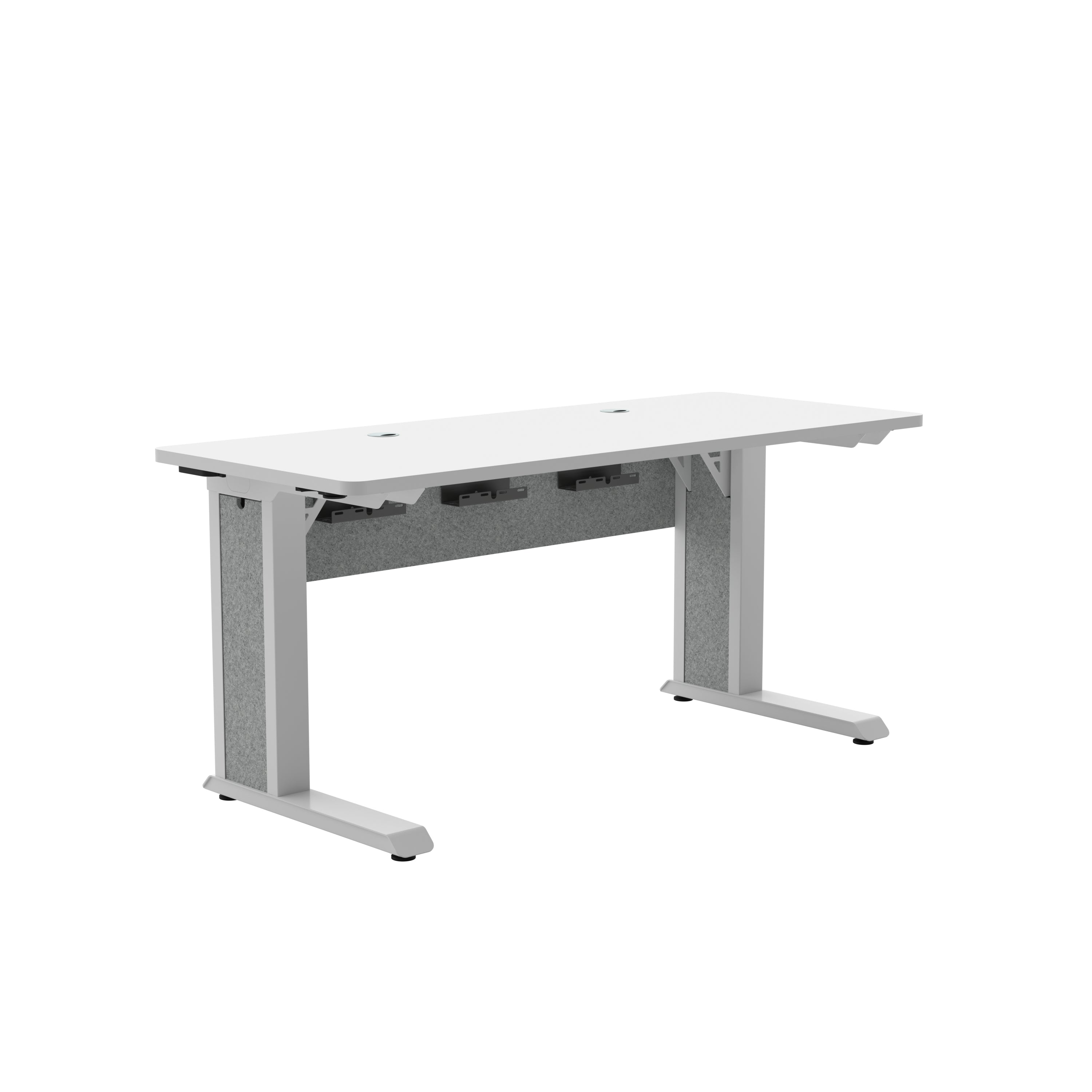 Middle Atlantic FORUM 662730 – Höhenverstellbarer Tisch, Weiss, HPL