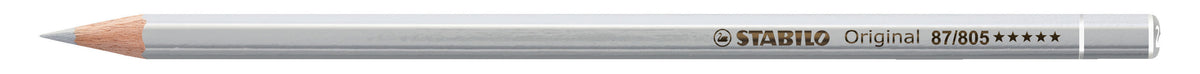 STABILO Buntstift Original – Minen‑Ø 2,5 mm, Einzelstift Silber