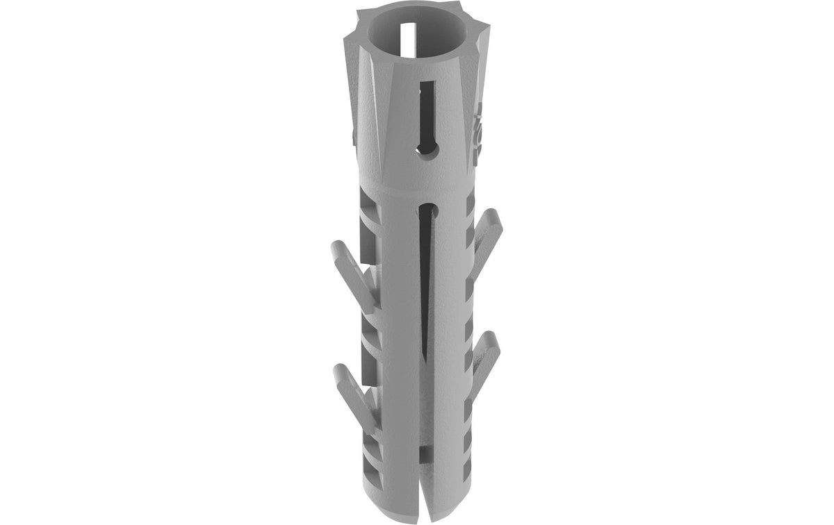 TOX Spreizdübel Barracuda – Ø 5 × 25 mm, Nylon, Grau, 100 Stk.