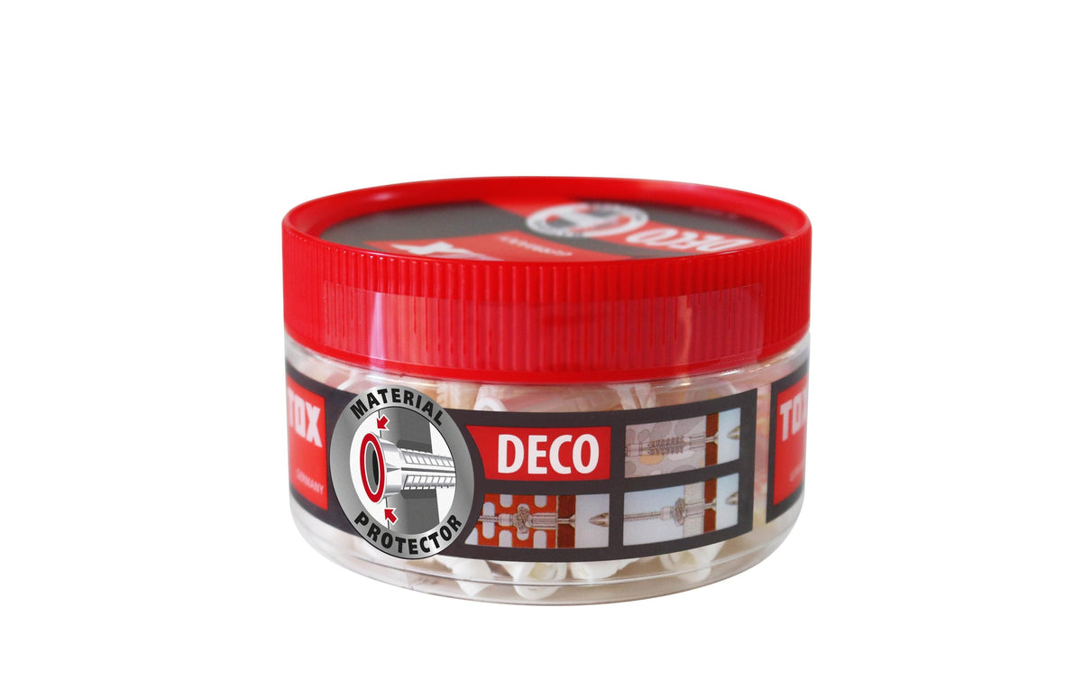 TOX Allzweckdübel Deco – Ø 8 × 49 mm, Grau, 85 Stk., für Beton, Stein