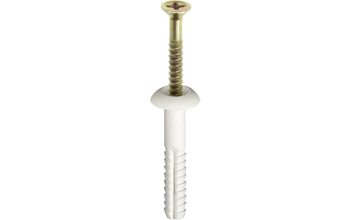 TOX Metallständer-Befestigung – Ø 6 × 55 mm, Pozidriv, Grau, 50 Stk., für Metall, Beton