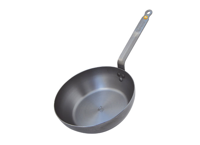 de Buyer Fonduepfanne Mineral B – Ø 28 cm, Gusseisen, für Induktion, Silber