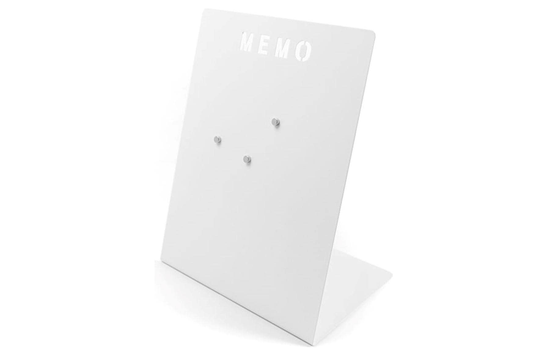 Trendform Magnettafel MEMO – Metall, magnetisch – 12 × 23,5 cm, 1 Stk. – Weiss