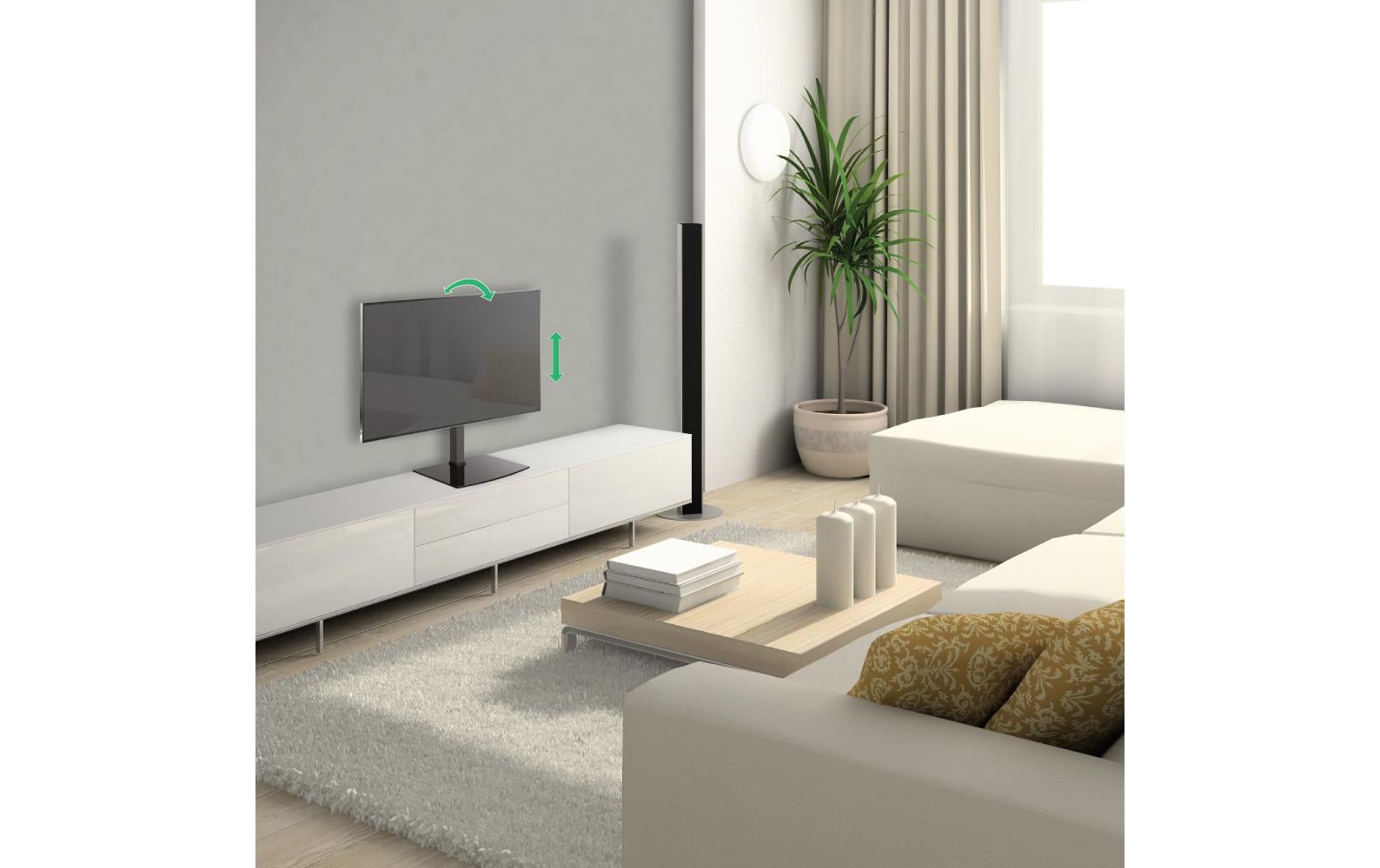 Barkan Mounting Systems Barkan Tischständer – Vollbeweglich – 29–58" – VESA 75×75–400×400 – bis 25 kg, Höhenverstellbar – S320