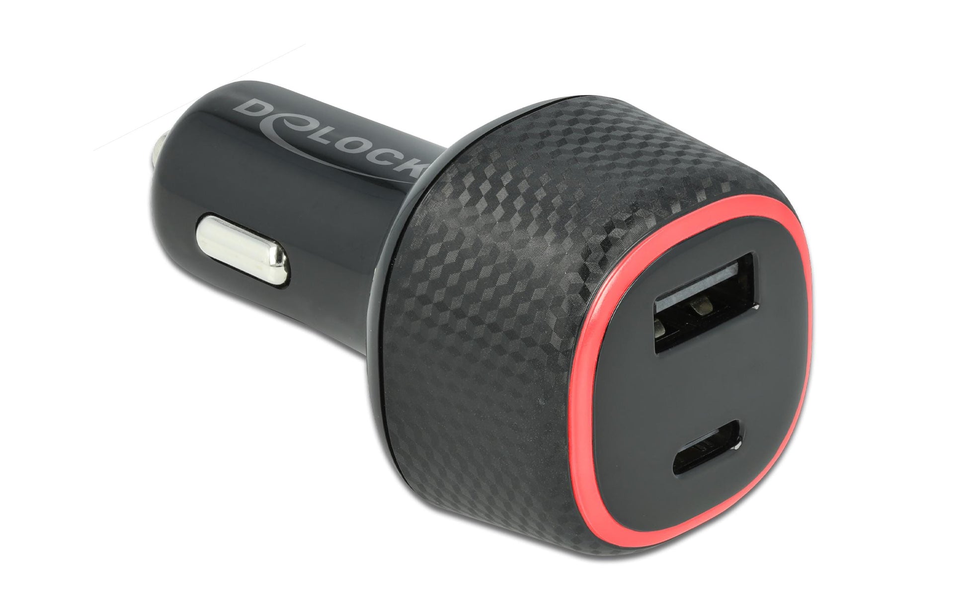 DeLOCK Kfz-Ladegerät, 63 W, USB-C, USB-A, PD 3.0 – universal – Schwarz