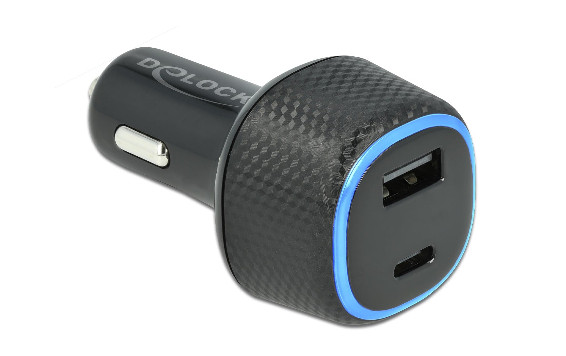 DeLOCK Kfz-Ladegerät, 63 W, USB-C, USB-A, PD 3.0 – universal – Schwarz