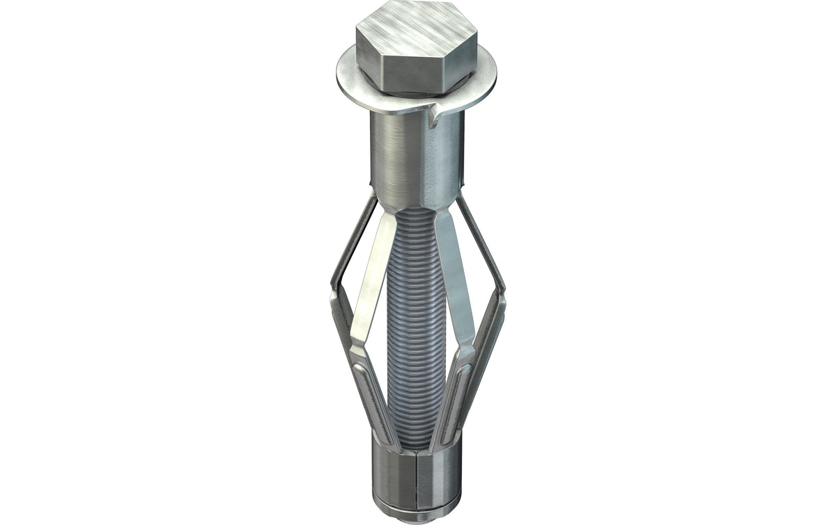 TOX Acrobat Hohlraumdübel – Ø 8 × 68 mm, Metall, Grau, 25 Stk.