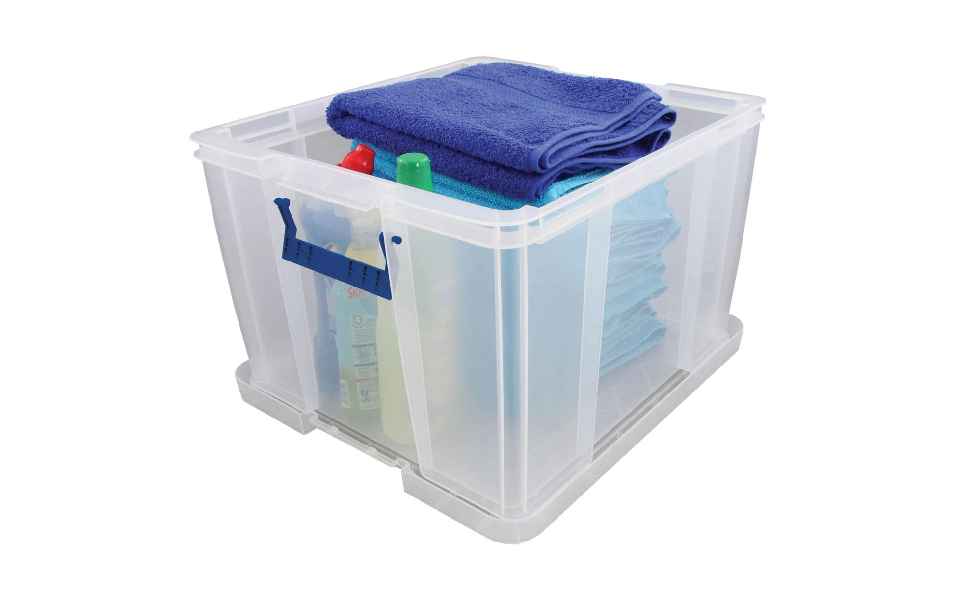 Fellowes ProStore Aufbewahrungsbox 26 l – mit Deckel, 470 × 290 × 300 mm, transparent, Kunststoff (PP)