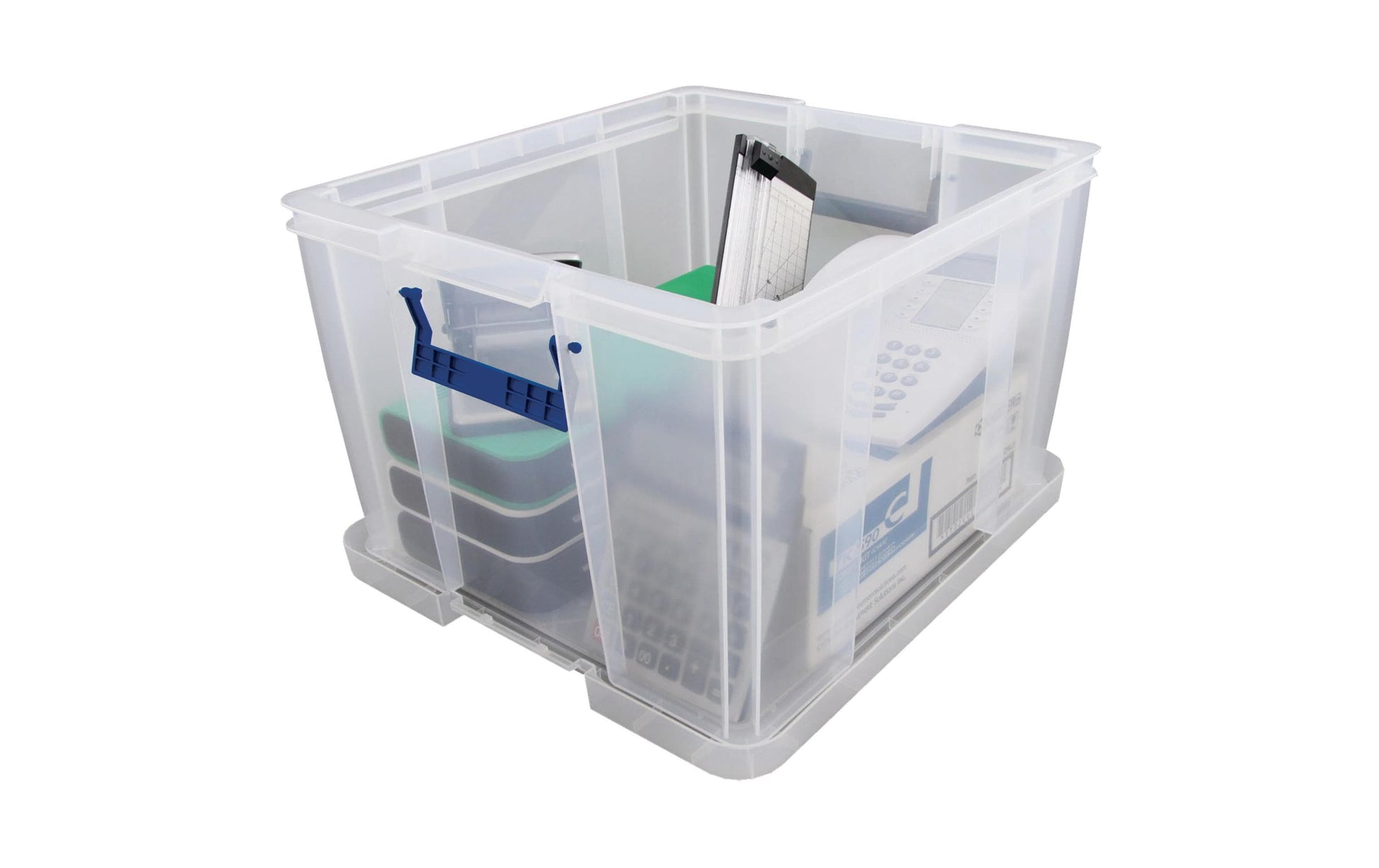 Fellowes ProStore Aufbewahrungsbox 26 l – mit Deckel, 470 × 290 × 300 mm, transparent, Kunststoff (PP)