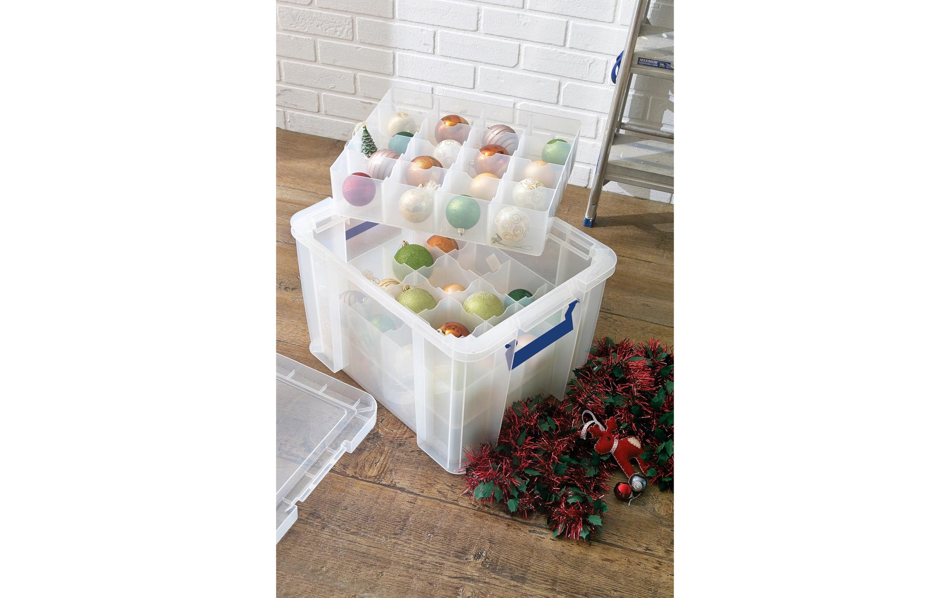 Fellowes Aufbewahrungsbox ProStore – 36 l, PP-Kunststoff, Transparent, 3er-Pack