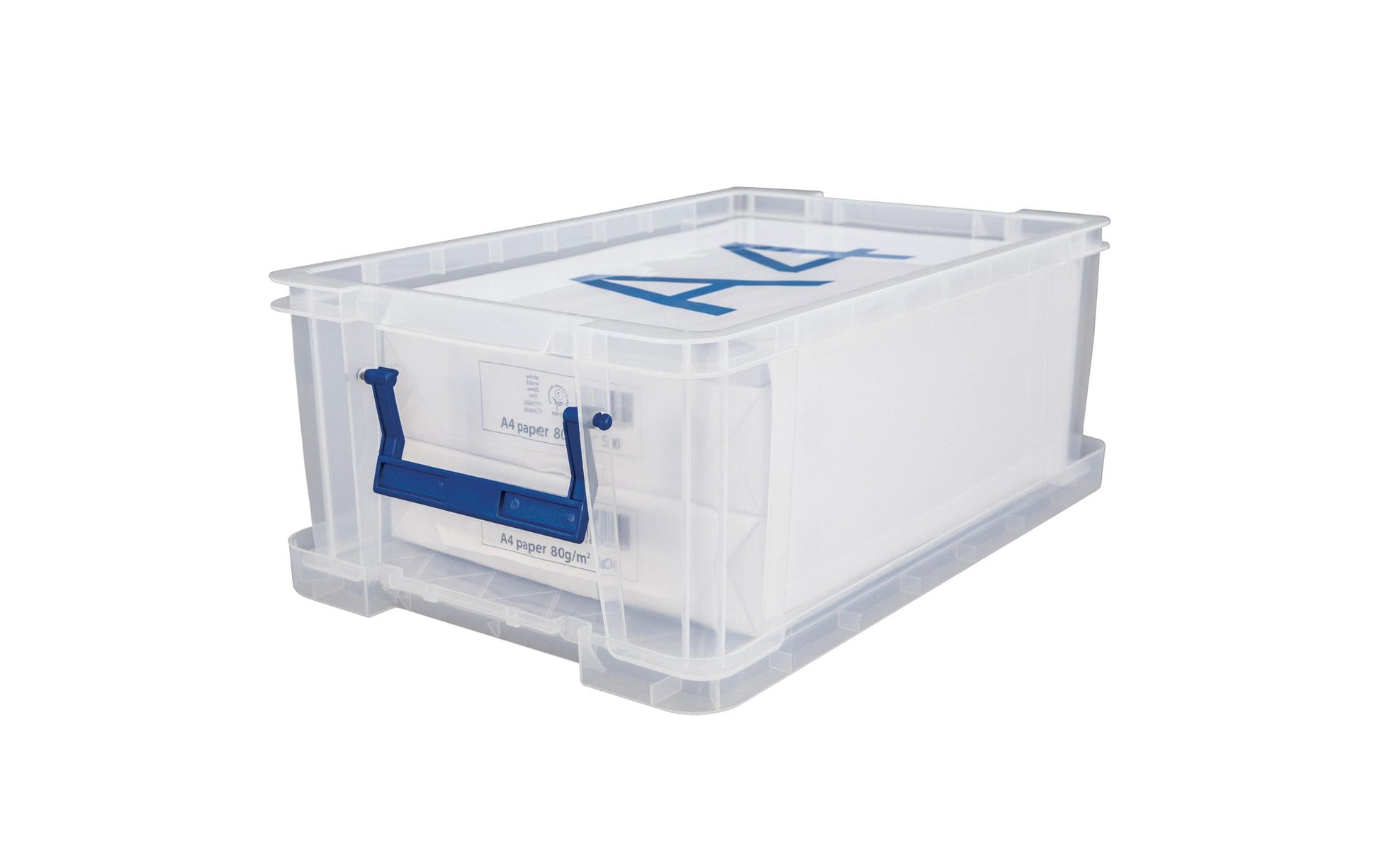 Fellowes ProStore Aufbewahrungsbox 10 L (mit Deckel) – Polypropylen – Transparent – 395 × 155 × 255 mm