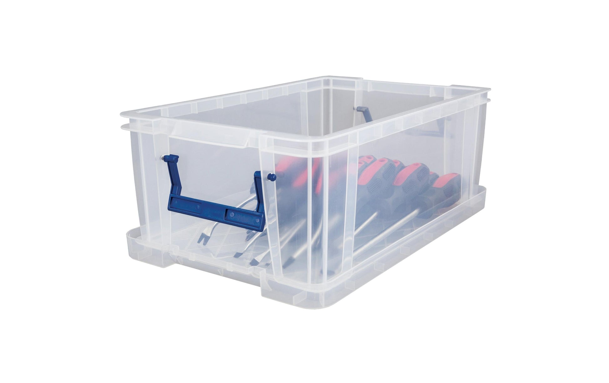 Fellowes ProStore Aufbewahrungsbox 10 l – mit Deckel, 395 × 155 × 255 mm, transparent, 4er Pack