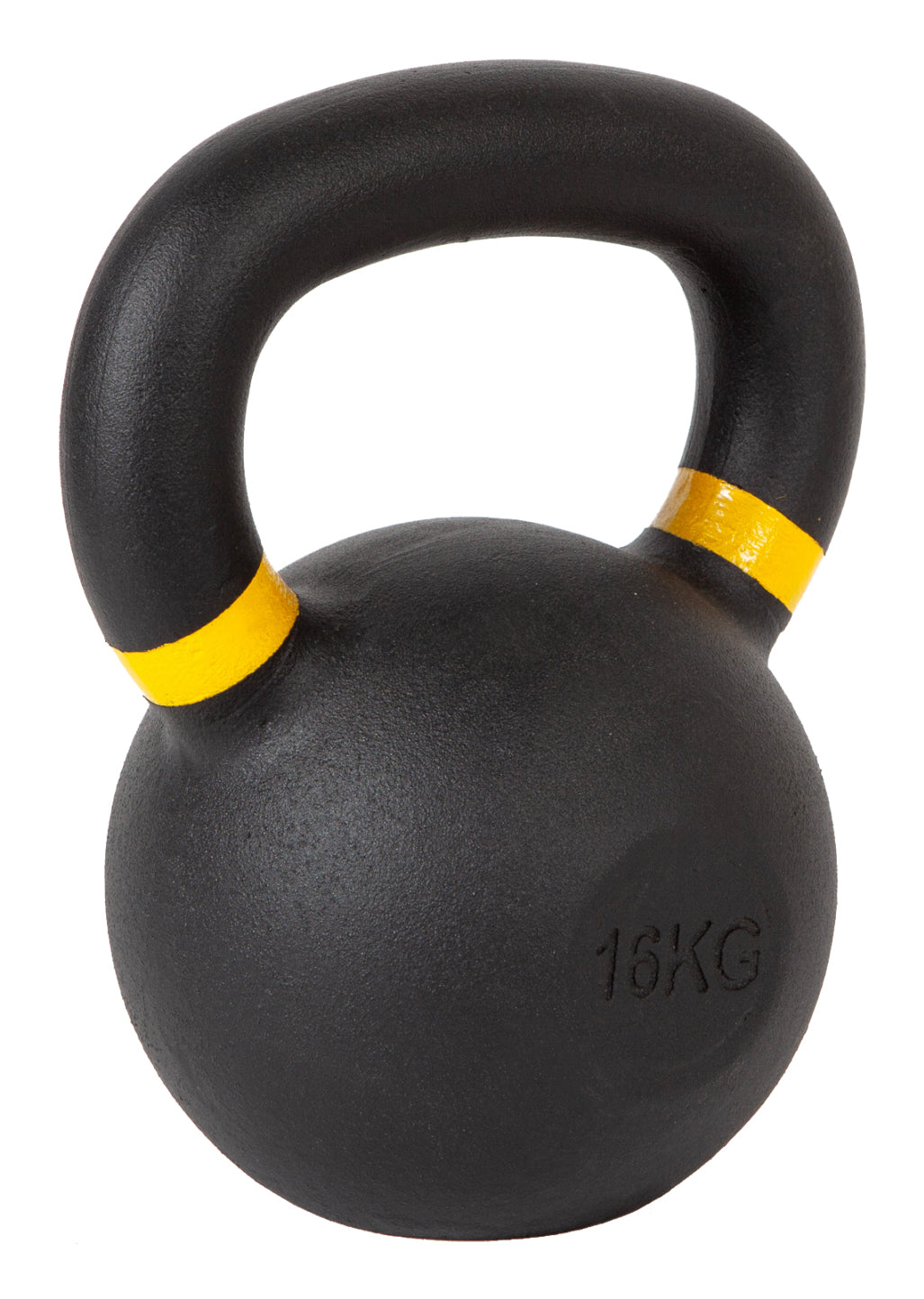 Fitcom Kettlebell, 16 kg, Ø 16,0 cm × 24,5 cm, Gusseisen, Schwarz