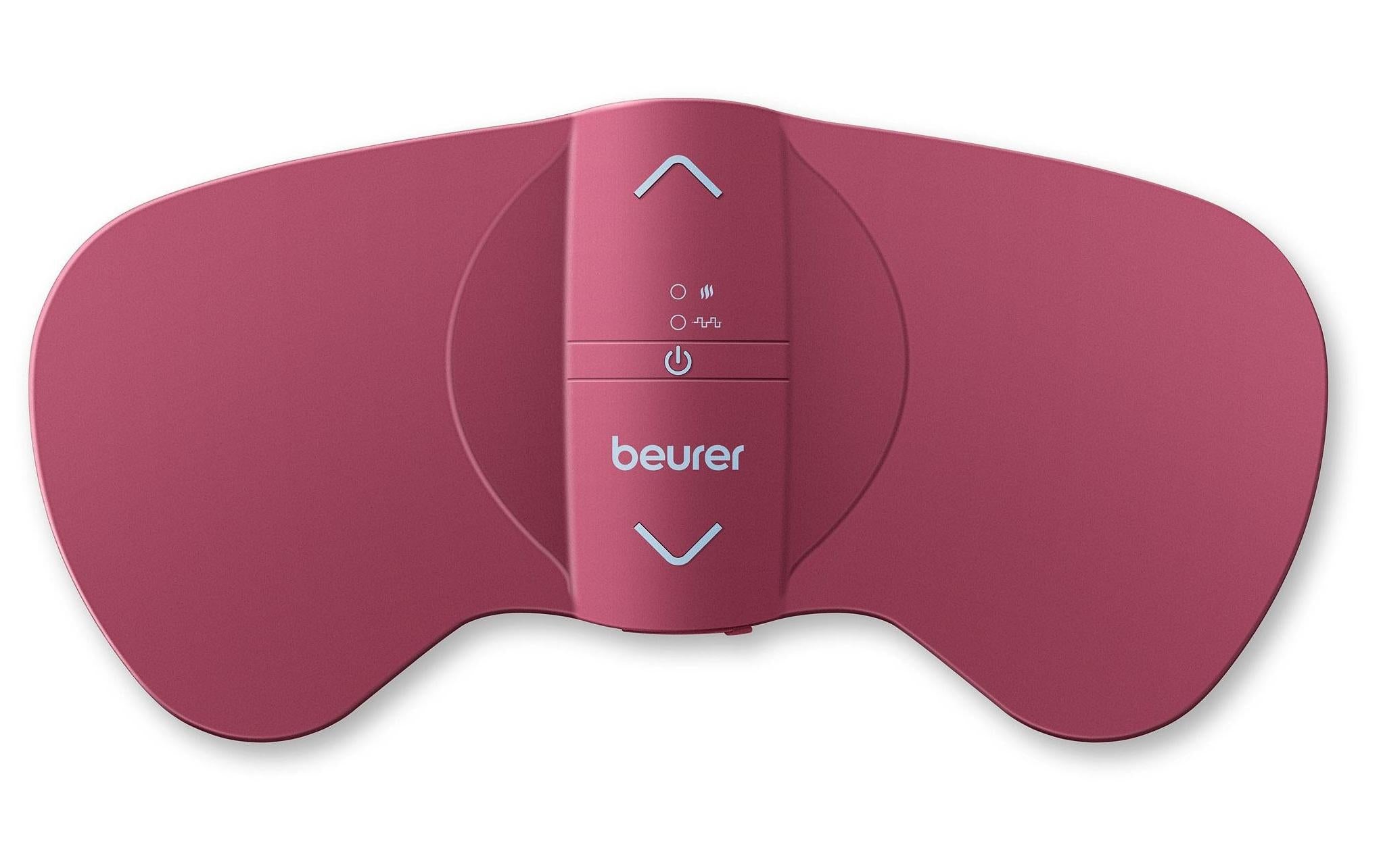 Beurer TENS- und Wärmepad Menstrual Relax EM50 – 15 Programme, für Bauch – Rosa