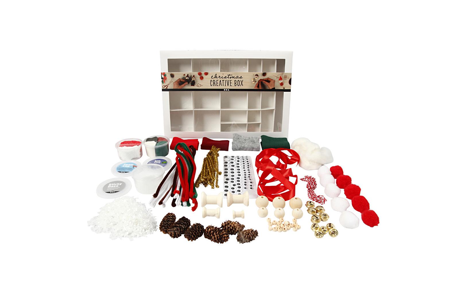 Creativ Company Bastelset Weihnachtsdeko – 16-teilig – Mehrfarbig