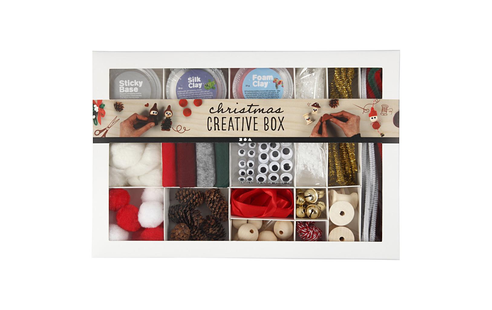 Creativ Company Bastelset Weihnachtsdeko – 16-teilig – Mehrfarbig